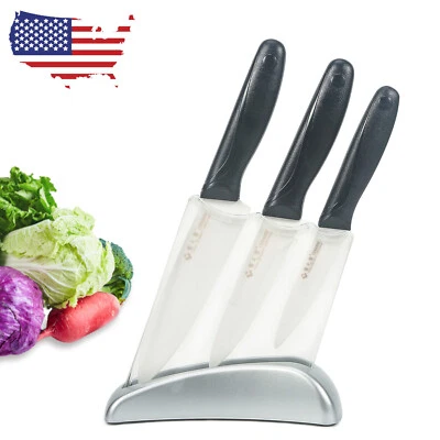 3X Ceramic Knives Set Slicing Utility Paring Knife Kitchen Chef Cooking 4" 5" 6"