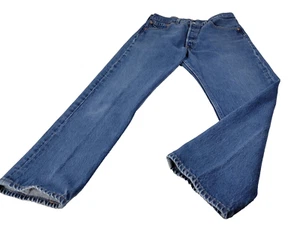 Levis 501 Jeans gerades Bein Knopfleiste Herren tatsächliche Größe 33" x 28" 5 Taschen - Bild 1 von 10