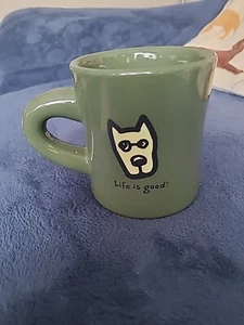 Life is Good DO WHAT YOU LIKE LIKE WHAT YOU DO Vintage Diner Mug, DarkGreen - Picture 1 of 6