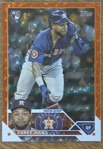 2023 Topps Update Series Orange Foil US228 Corey Julks  RC 217/299 Houston Astro