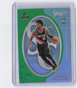 2023-24 Panini Select Scoot Henderson RC #19 Select Certified Green Prizms - Picture 1 of 2
