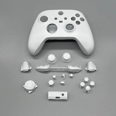 White Xbox Series S|X Controller Full Set Housing Shell Case Cover & Buttons - Image 1 of 4