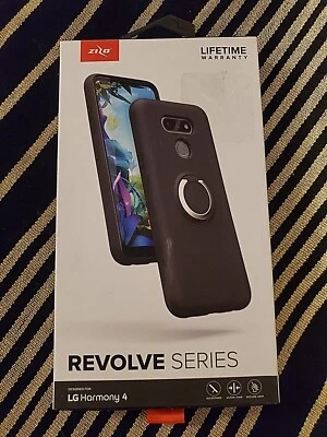 LG harmony 4 phone case black rose quarts holographic Zizo wireless matte clear - Image 1 of 4