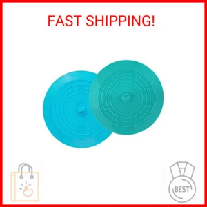 tifanso 2 Pack Tub Stopper, 6 inches Large Drain Stopper, Silicone Bathtub Stopp - Picture 1 of 2
