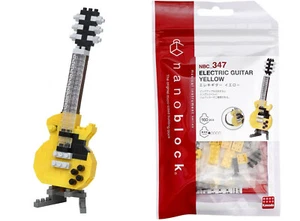 nanoblock - Electric Guitar Yellow (NBC-347) NEW! - Picture 1 of 4