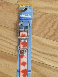 Kurgo wasserdichtes geruchloses Muck Hundehalsband Maple Leaf groß - Bild 1 von 4