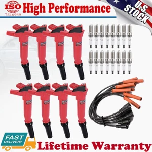 8PC Ignition Coil Spark Plug For 2010-2017 Ford F150 F250 F-350 6.2L UF631 UF639 - Picture 1 of 19