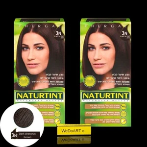 Naturtint Color de Cabello Permanente 3N Marrón Castaño Oscuro Paquete de 2 - Imagen 1 de 1