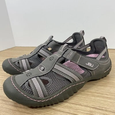 JBU by Jambu Regal Water/Beach Shoes Gray w/Pink Trim 7 Womens NICE - Image 1 of 4