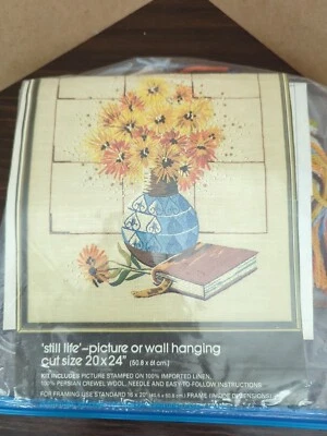 Kit de aguja Bucilla, 'naturaleza muerta' #48688, 1980, Crewel Foto 1 de 4