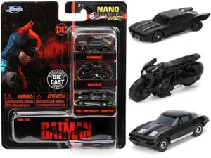Juego de 3 piezas de película "The Batman" (2022) "DC Comics" serie "Nano Hollywood Rides" - Imagen 1 de 1