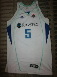 Lelani Mitchell #5 New York Liberty 2009 WNBA Game Used Worn adidas Jersey RC - Picture 1 of 4
