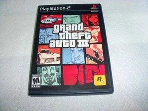 Grand Theft Auto III 3 PS2 schöne komplette Karten dabei & Handbuch aus Erwachsenenbesitz  - Bild 1 von 5