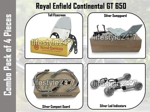 4 PCS ACCESSORIES COMBO PACK CP-8 Genuine Royal Enfield GT Continental 650 - Imagen 1 de 7
