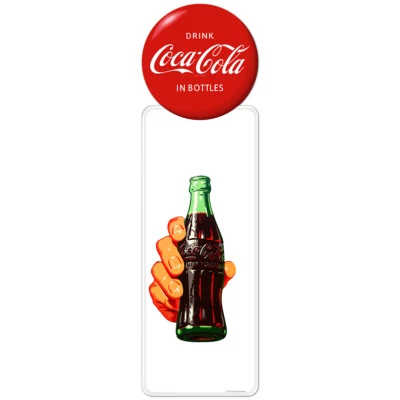 Calcomanía Pilastra Bebida Coca-Cola Mano y Botella Estilo Años 50 Licencia Oficial EE. UU. Foto 1 de 4