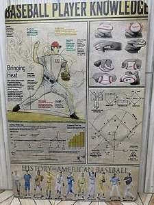 Baseball Player Knowledge Metal Sign 8"X12" Bringing Heat Pitching Ball Handling - Picture 1 of 2