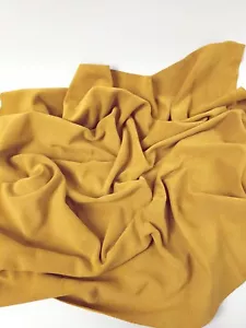 Honey Mustard Arenal Soft Vitello Suede Leather - Picture 1 of 3