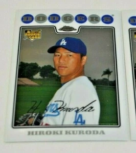 Tarjeta de novato 2008 Topps cromada - Hiroki Kuroda Pitcher Dodgers # 199 - Imagen 1 de 3