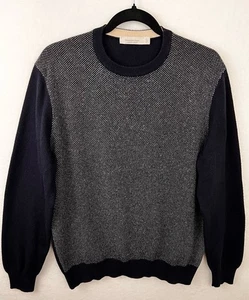 Maglione pullover Ermenegildo Zegna Premium cashmere blu navy girocollo uomo 52 US L - Foto 1 di 10