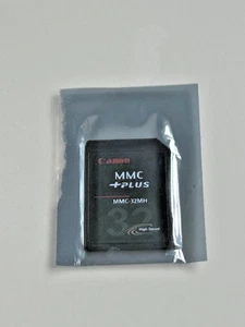 Canon Genuine 32MB MMC Plus MMC-32MH Camera High-Speed Memory Card - New Sealed - Picture 1 of 2