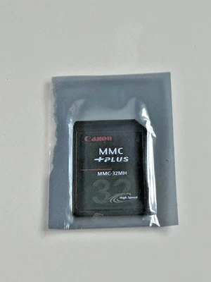 Canon Genuine 32MB MMC Plus MMC-32MH Camera High-Speed Memory Card - New Sealed - Image 1 of 2