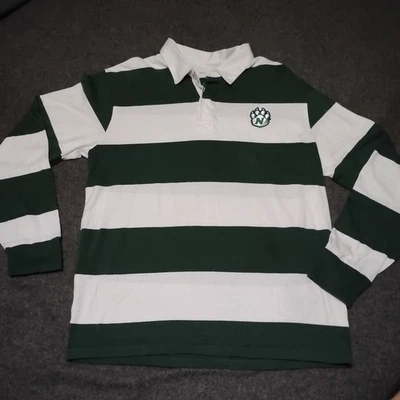 Northwestern Wildcats Shirt Mens Extra Large Striped Long Sleeve Rugby Polo XL - Image 1 of 4