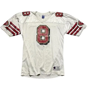 VINTAGE NFL SAN FRANCISCO 49ERS STEVE YOUNG 8 CHAMPION JERSEY USA SIZE 44 - Picture 1 of 6