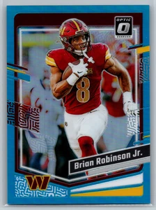 Brian Robinson Jr 2023 Panini Donruss Optic Aqua /299 #195 Washington Commanders - Picture 1 of 2