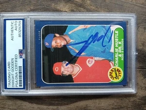 DWIGHT GOODEN Auto #638-w/Pete Rose-1986 Fleer PSA/DNA On Card Auto Mets - Picture 1 of 2