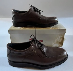 Sioux Herren Braun Leder Schuhe Gore-Tex Gr. 9,5 Nagelneu - Bild 1 von 24