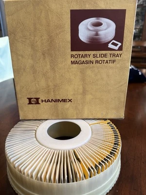 (2 Trays) Hanimex Rotary Slide Trays Carousel Holds 100 2" x 2" inch Slides - Image 1 of 4