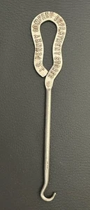 Antique JC Penny Department Store Shoe Lace Button Hook Tool 5" - Picture 1 of 5
