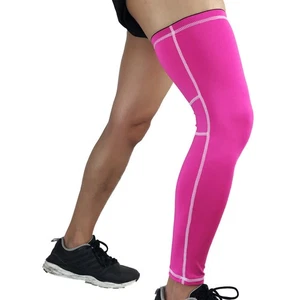 Men Leg Thigh Sleeve Warmer Knee Brace Wrap Exercise Running Protective Support  - Picture 1 of 25
