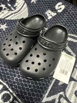 Crocs Negro J2 Nuevo con Etiquetas Unisex Niños Foto 1 de 4