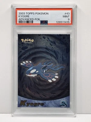 2003 TOPPS POKEMON KYOGRE ADVANCED FOIL #43 PSA 9 MINT - Image 1 of 2