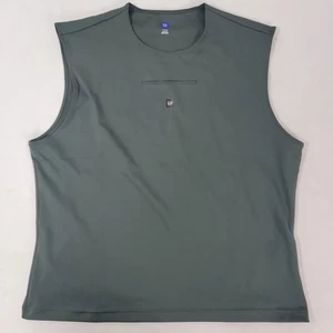 Yeezy Gap Tank Top Mens XL Green Balenciaga Loose Fit Sleeveless Pocket Active - Picture 1 of 6
