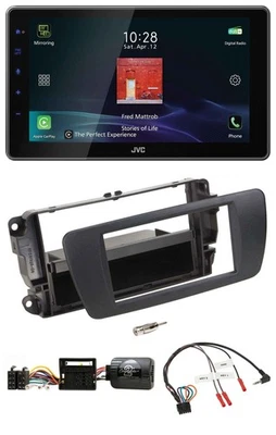 JVC DAB Lenkrad Bluetooth USB Autoradio für Seat Ibiza nitschwarz - Bild 1 von 4