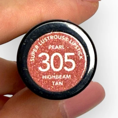 Revlon Super Lustrous Lipstick Pearl 305 Highbeam Tan Full Size Sealed HTF Rare - Image 1 of 4