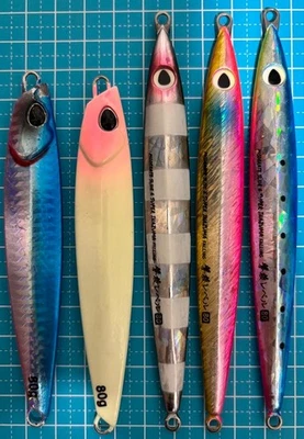 Gekito Jig Revell 80g, Samurai Jig 80g, Juego de 5 Foto 1 de 2