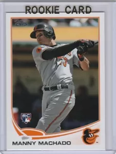 MANNY MACHADO 2013 Topps RARA VARIANTE ROOKIE CARD Orioles Baseball come nuova RC - Foto 1 di 2