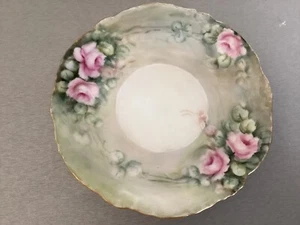 Antique Rosenthal Continental RC Versailles Bavaria Pink Roses tea saucer - Picture 1 of 4