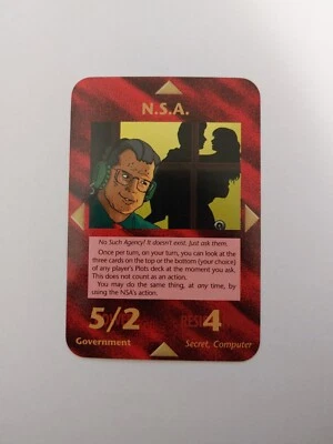 INWO Illuminati New World Order N.S.A. - 1994 Limited Edition * RARE CARD * NSA - Bild 1 von 2