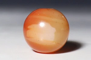 Netsuke Inro Ojime Sagemono Late Edo & Meiji Japanese Antique Agate Tied Bead - Picture 1 of 5