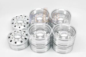Aluminum Rims for 1/14 tamiya 56344 56301 Tractor King Hauler Grand Hauler GL - Picture 1 of 4