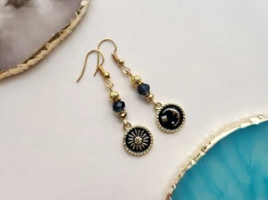 Moon & Star Earrings Fashion Earrings Costume Jewelry Statement Charm Earrings - Picture 1 of 5