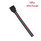 Pcs Hot Cable LED Strip Light Adapter Wire  4 pin 5 Pin Male Female Connector