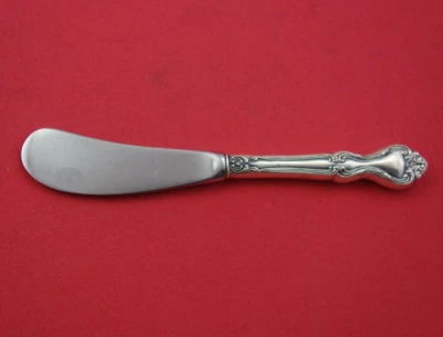 Esparcidor de mantequilla de plata esterlina Amaryllis de Manchester mango hueco paleta 6" Foto 1 de 2