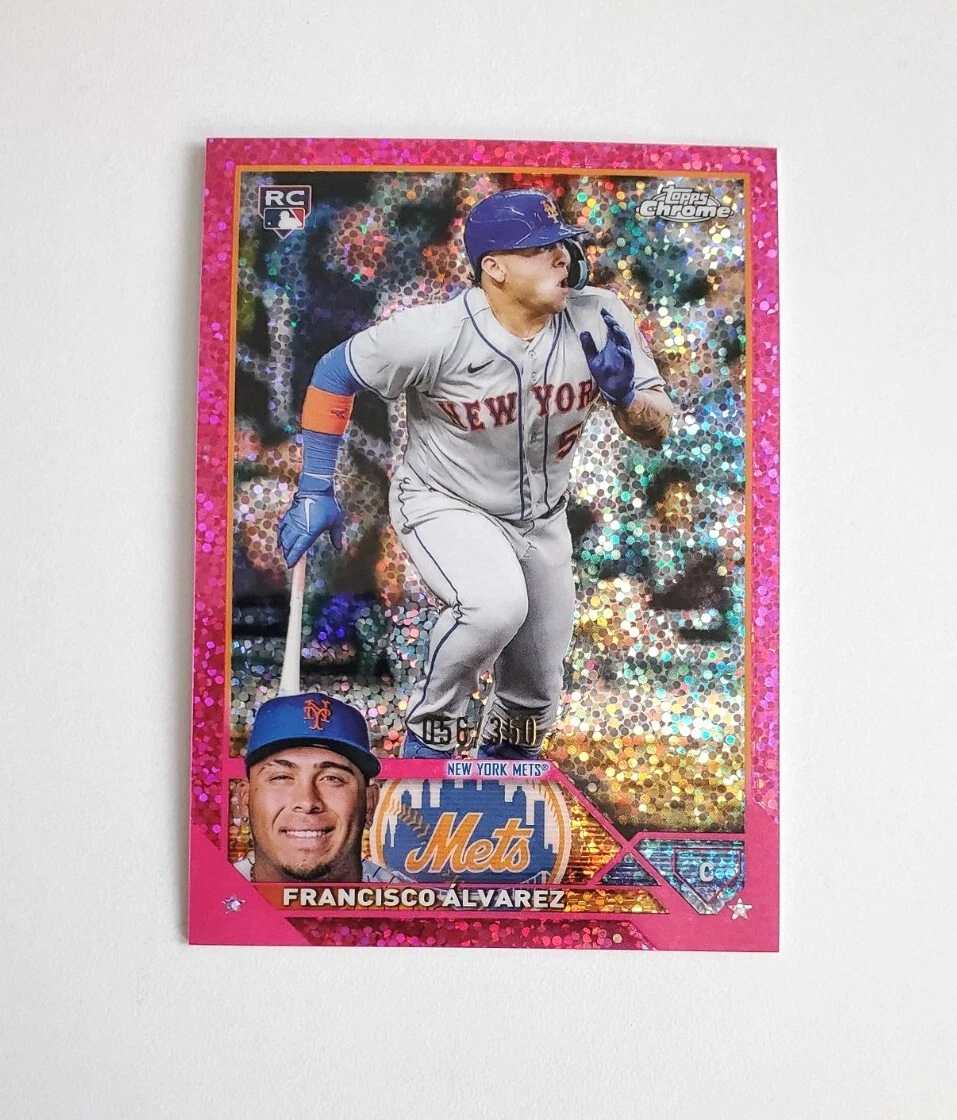 2023 Topps Chrome Francisco Alvarez Magenta Speckle /350 #203 New York Mets