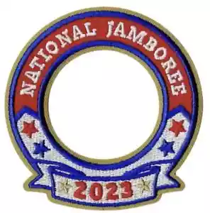 BSA PFADFINDER 2023 NATIONAL JAMBOREE WORLD CREST RING PATCH - Bild 1 von 2