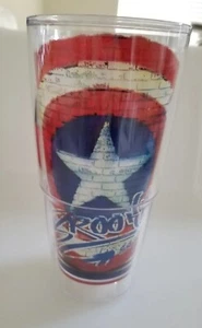 Marvel Captain America BKO-NYC Double-Walled 24oz BPA Free Clear Tumbler cup - Picture 1 of 8